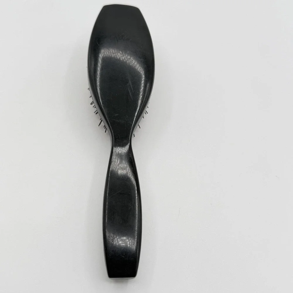 Vintage Altesse France Hair Brush Black Red Cushion Nylon Bristle 7